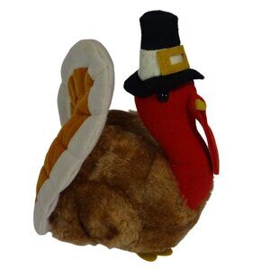 R Dakin 1982 Thanksgiving Turkey Plush Brown Red Collectible Vintage Toy Decor